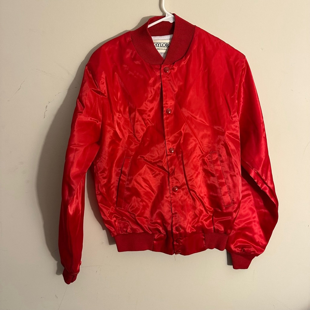 Vintage Men's Taylor Jacket Size S Red
